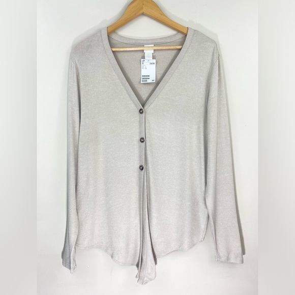 H&M | Tie-Hem Button Front Fine Knit Cardigan NWT - Picture 4 of 9